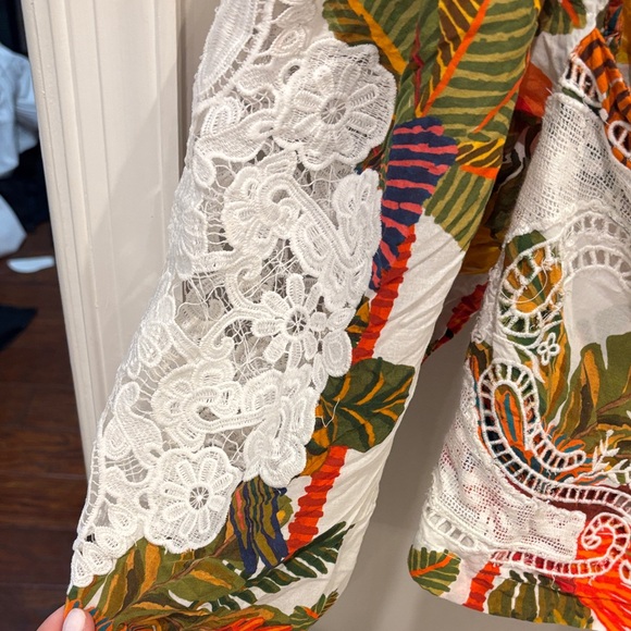 FARM Rio Colorful Tropical Print Blouse - Picture 3 of 5